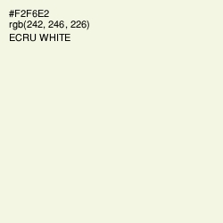 #F2F6E2 - Ecru White Color Image